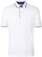 Armani Collezioni - Zipped Detail Polo Shirt - Men - Cotton/spandex/elastane - M, White, Cotton/spandex/elastane