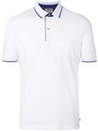 Armani Collezioni - Zipped Detail Polo Shirt - Men - Cotton/spandex/elastane - M, White, Cotton/spandex/elastane