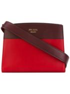 Prada - Tonal Shoulder Bag - Women - Calf Leather - One Size, Women's, Red, Calf Leather