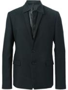 Juun.j Detachable Leather Panel Blazer