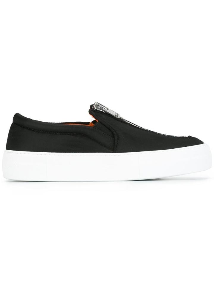 Joshua Sanders Zipped Slip-on Sneakers - Black