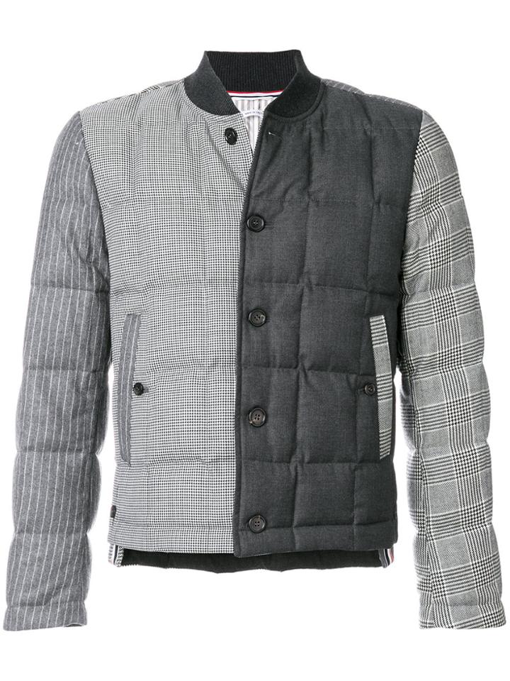 Thom Browne Downfilled Button Front Jacket In Funmix In Prince Of