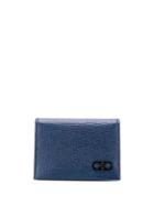 Salvatore Ferragamo Gancini Logo Cardholder Wallet - Blue