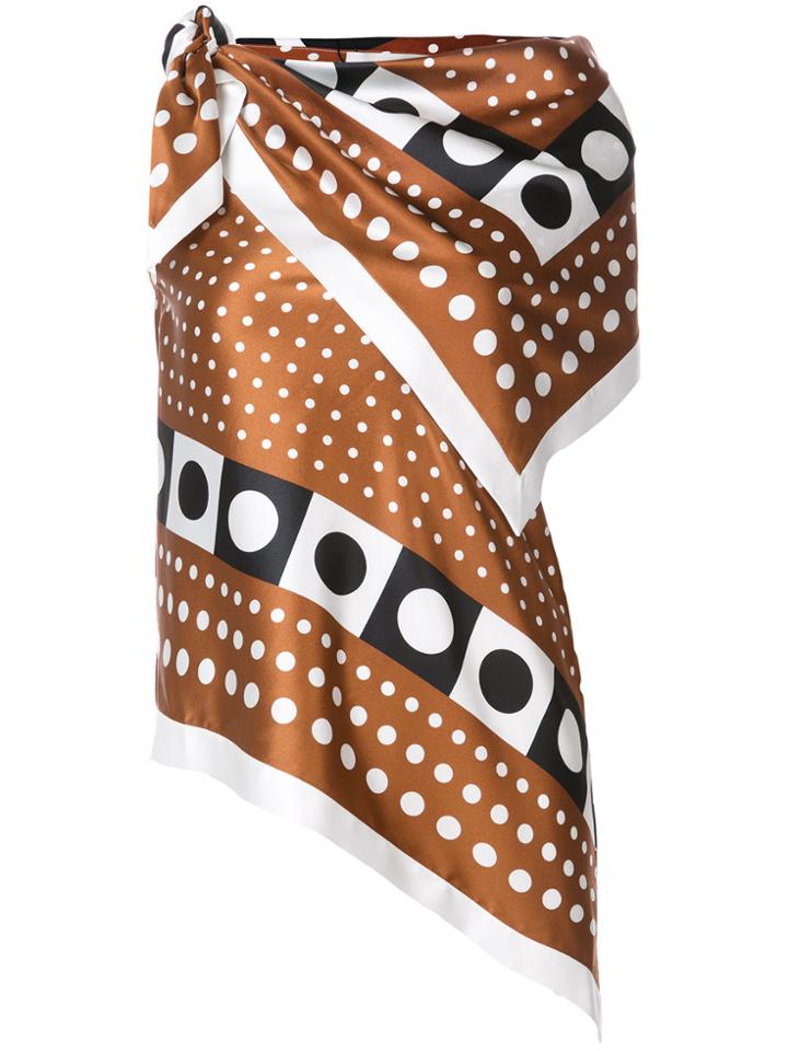 Monse Asymmetric Tank Top - Brown