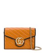 Gucci Gg Marmont Matelassé Super Mini Bag - Orange