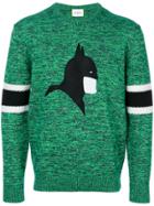Iceberg 'batman' Sweater - Green