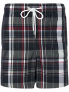 Moncler Gamme Bleu Plaid Swim Shorts - Multicolour
