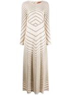 Missoni Chevron-stripe Maxi-dress - Neutrals