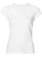 Sacai Short Sleeve T-shirt, Women's, Size: 2, White, Cotton/cupro