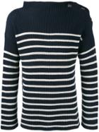 Jean Paul Gaultier Vintage Knitted Marine Style Sweater - Blue