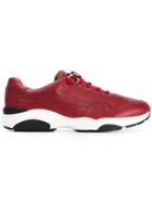 Salvatore Ferragamo Lace-up Sneakers - Red