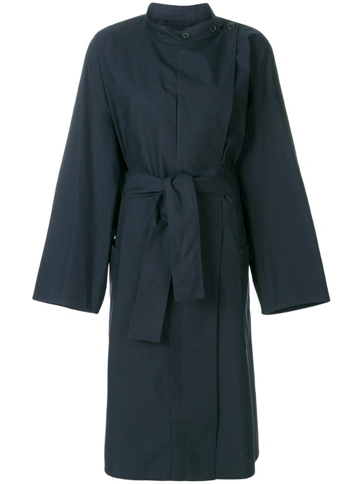 Lemaire Belted Trench Coat - Black