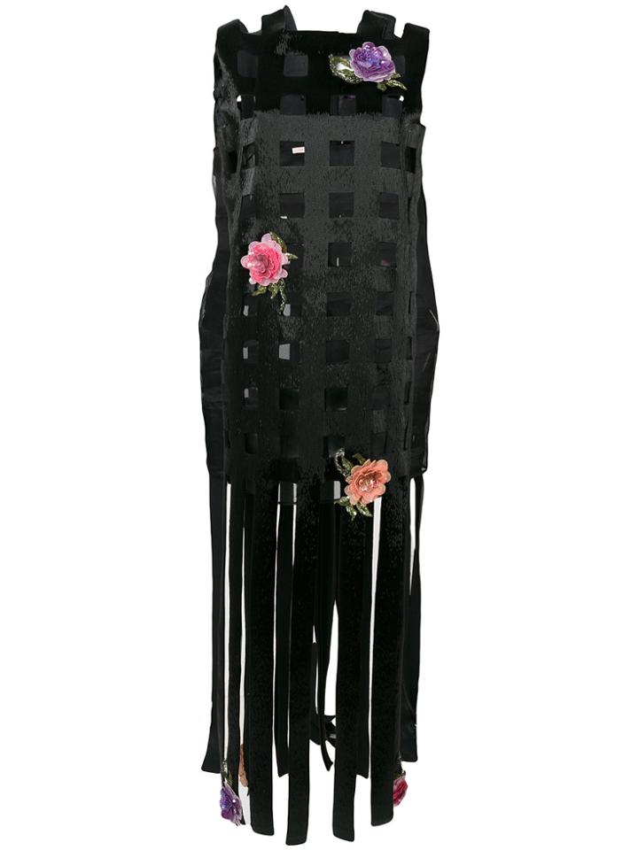 Christopher Kane Mackintosh Flock Dress - Black