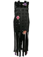Christopher Kane Mackintosh Flock Dress - Black
