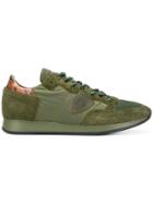 Philippe Model Distressed Logo Patch Sneakers - Green