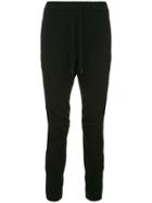 Attachment Dropped-crotch Track Pants - Black