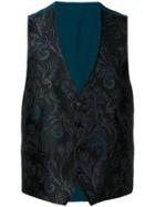 Etro Paisley Print Waistcoat - Black