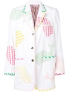 Thom Browne Toweling Oversized Sack Jacket - White