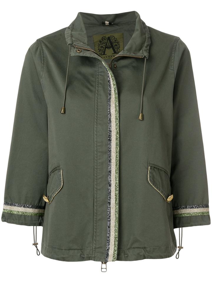 Alessandra Chamonix Glitter Detail Jacket - Green