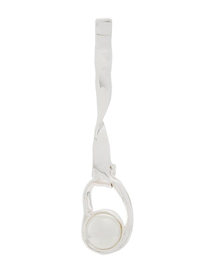 Coup De Coeur Liquid Pearl Drop Earrings - Silver