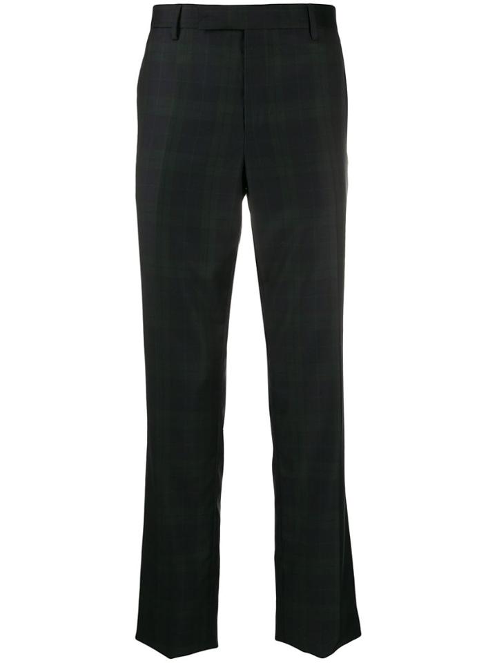 Paul Smith Plaid Trousers - Blue