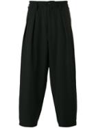 Yohji Yamamoto Cropped Trousers, Men's, Size: 4, Black, Wool