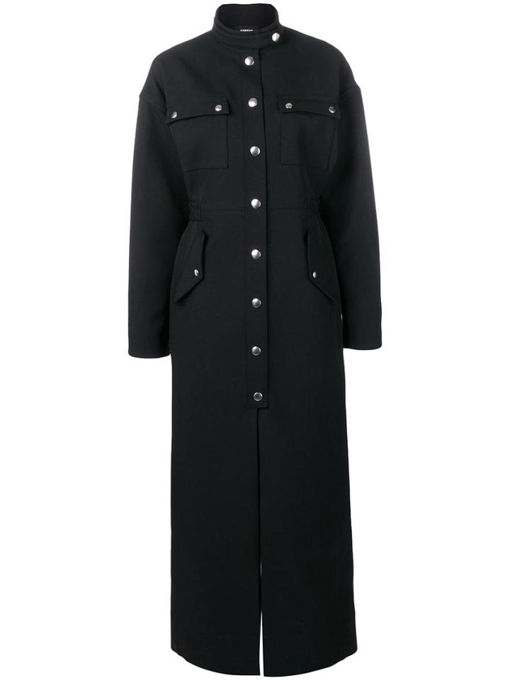 Kwaidan Editions Long Buttoned Dress - Black
