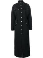 Kwaidan Editions Long Buttoned Dress - Black