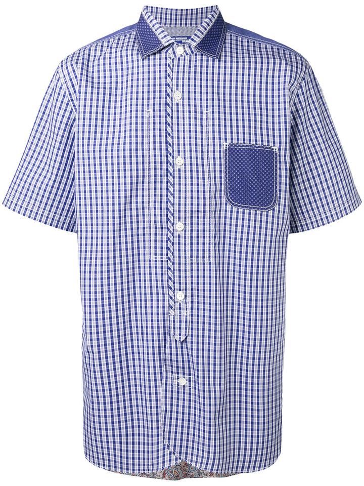 Checked Shirt - Men - Cotton - M, Blue, Cotton, Junya Watanabe Comme Des Garçons Man