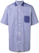 Checked Shirt - Men - Cotton - M, Blue, Cotton, Junya Watanabe Comme Des Garçons Man