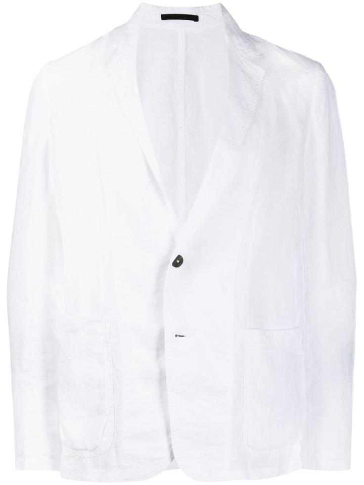 Z Zegna Casual Single Breasted Blazer - White