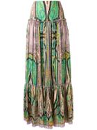 Etro Abstract Print Peasant Skirt - Multicolour