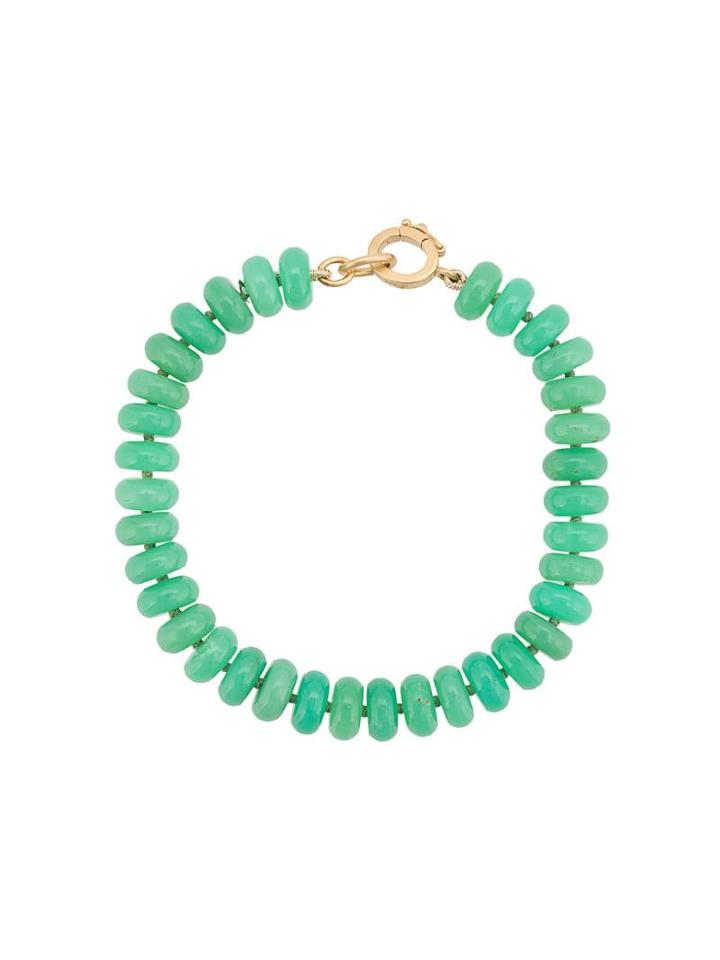Irene Neuwirth 18kt Yellow Gold Bead Bracelet - Green