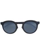 Mykita - Studio 22 Shiny Round Sunglasses - Unisex - Acetate - One Size, Black, Acetate