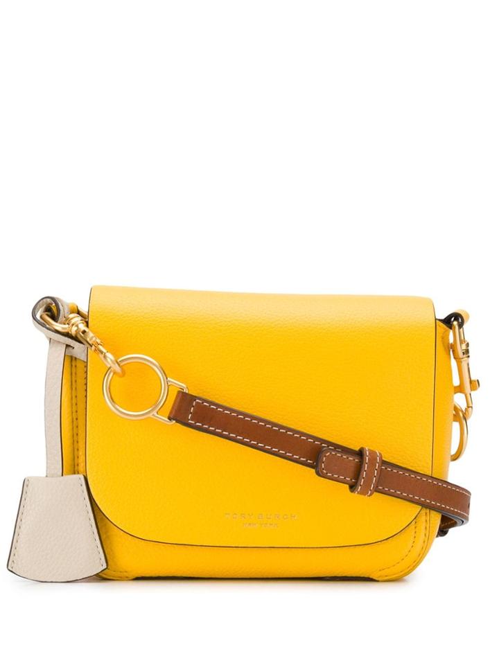 Tory Burch Foldover Logo Shoulder Bag - Yellow