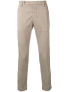 Entre Amis Slim-fit Tailored Trousers - Neutrals