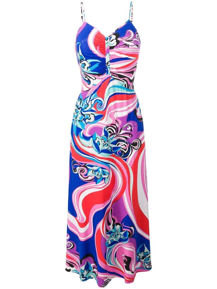 Emilio Pucci Merida Print Cami Dress - Blue