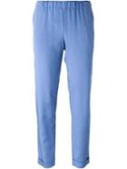 P.a.r.o.s.h. 'sechiny' Trousers, Women's, Size: Medium, Blue, Silk/spandex/elastane