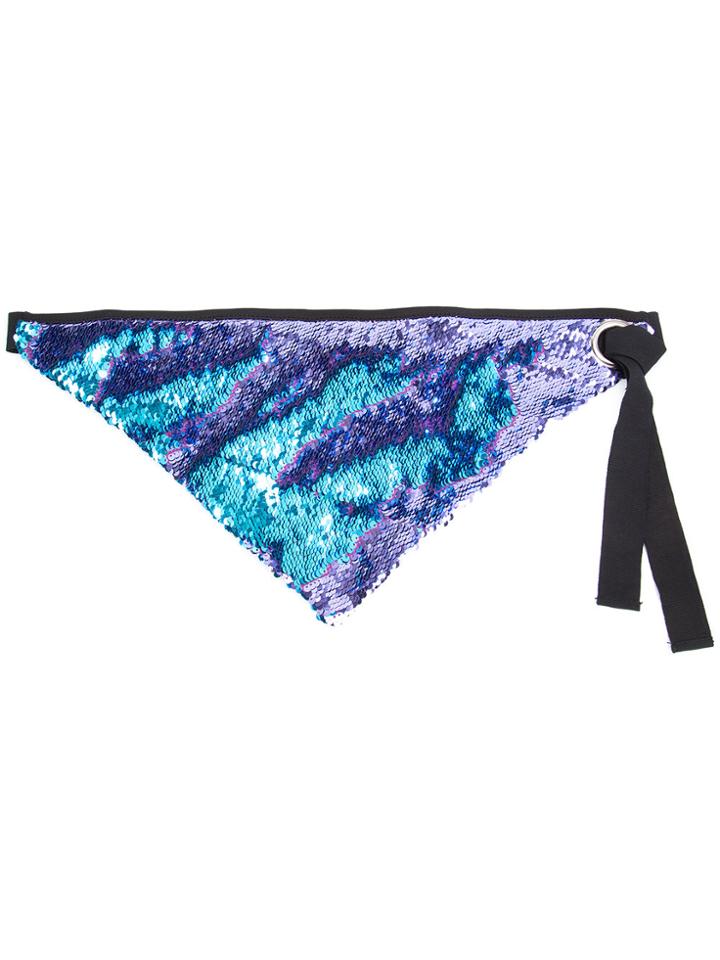 Judson Harmon Sequin Bandana - Pink & Purple