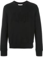 Ami Alexandre Mattiussi Logo Patch Sweatshirt, Men's, Size: Xl, Black, Cotton