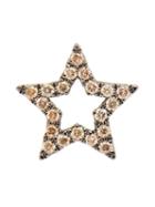 Rosa De La Cruz White Diamond Star Stud Earrings