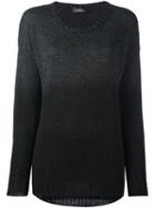 Capucci Degradé Effect Pullover, Women's, Size: 42, Black, Polyamide/virgin Wool
