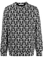 Givenchy Geometric Star Print Sweatshirt, Men's, Size: Small, Black, Cotton