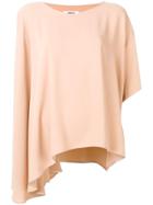 Mm6 Maison Margiela Oversized Asymmetric Top - Neutrals