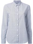 Maison Kitsuné Clover Print Shirt, Women's, Size: 36, White, Cotton