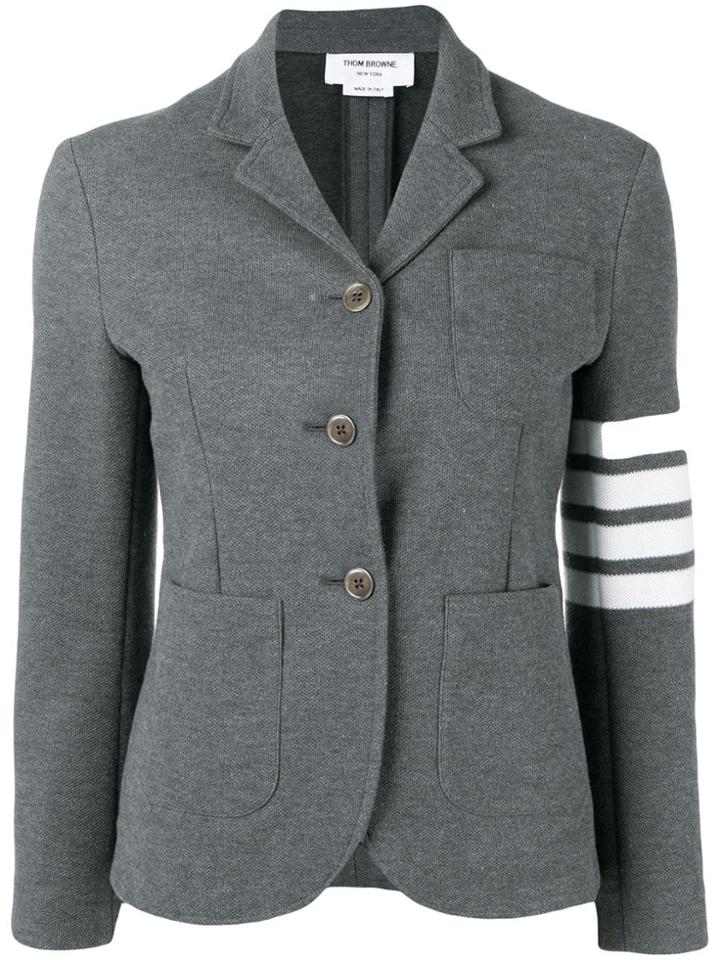 Thom Browne 4-bar Stripe Sport Coat - Grey