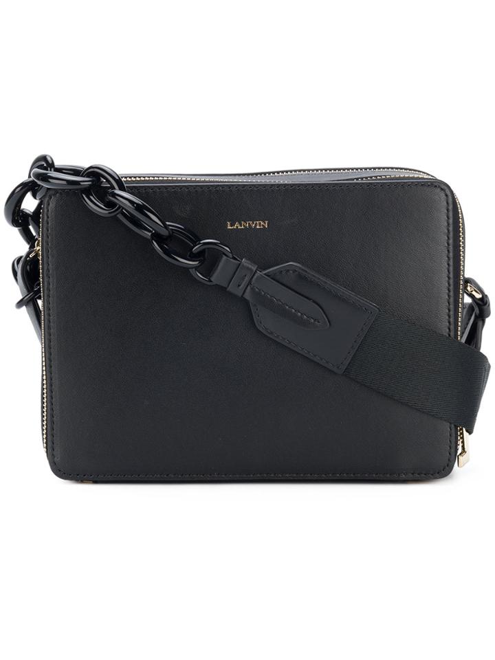 Lanvin Chain Detail Shoulder Bag - Black