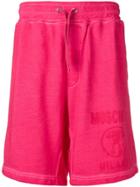Moschino Logo Track Shorts - Pink