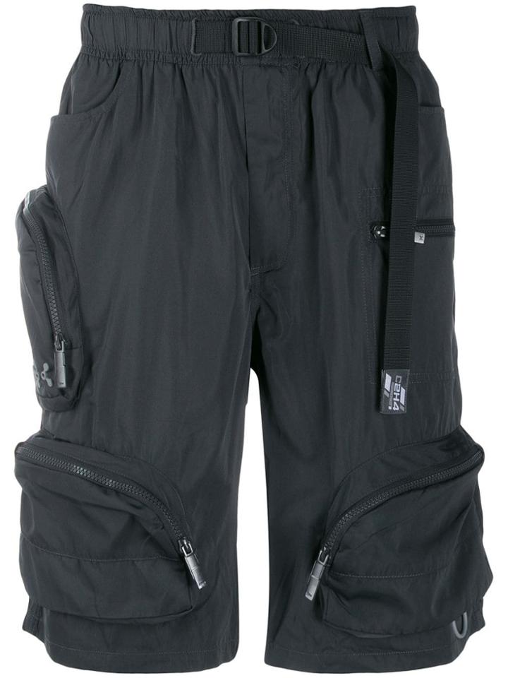 C2h4 Utility Exterior Pockets Shorts - Grey