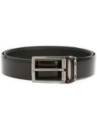 Lanvin Buckle Belt, Men's, Size: 90, Black, Leather